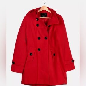 NWOT Girl’s Red Double-Breasted Coat Sz X-Large